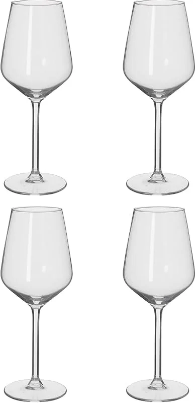 alpina Copas de Vino Blanco - Copas Vino 4 Piezas - Copa Vino 38cl - Regalo Cumpleaños - Regalos Originales Para Mujer y Parejas - Transparante - Vidrio — Vino y mesa festiva