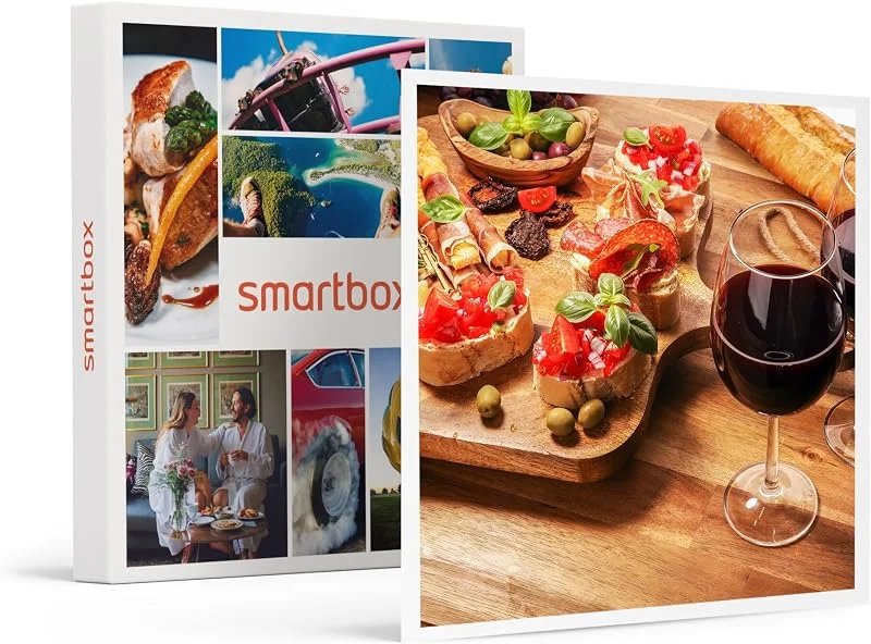 Smartbox [Amazon Exclusivo] - Smartbox - Caja Regalo De vinos y Tapas para 2 Personas — Vino y mesa festiva