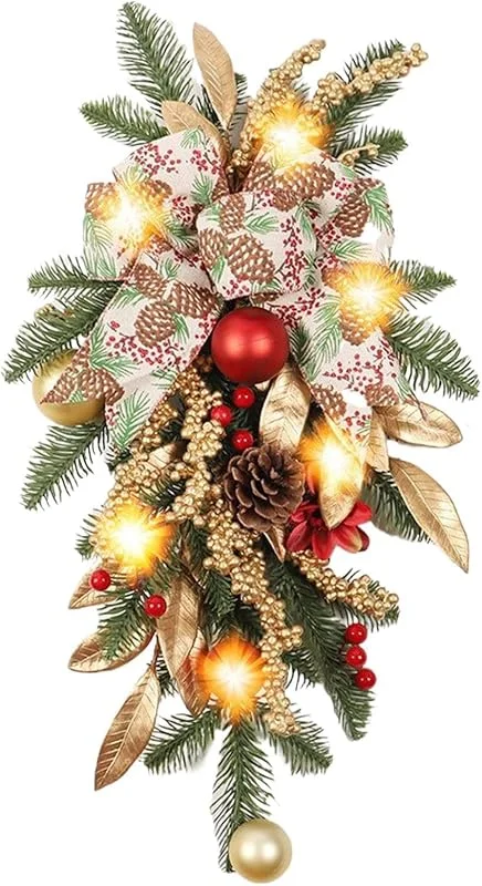 Generic Coronas de Navidad para puerta de entrada Guirnalda artificial — Decoracion Navidad