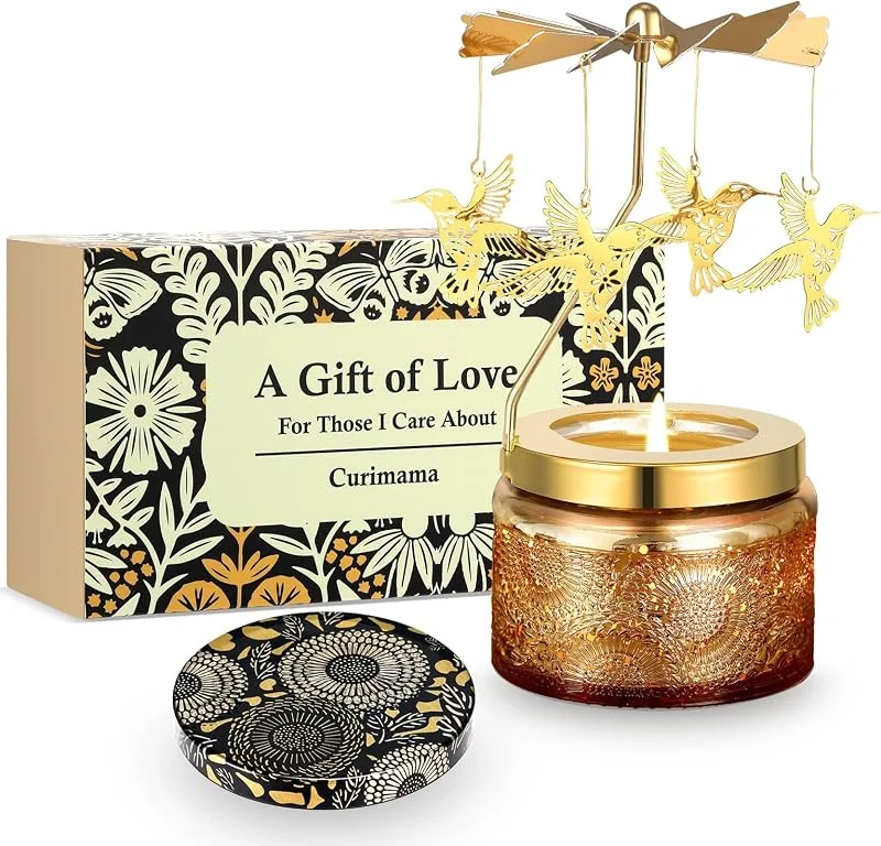 Curimama Vela Rotatoria Colibrí Regalos para Mujer — Cena a la luz de velas