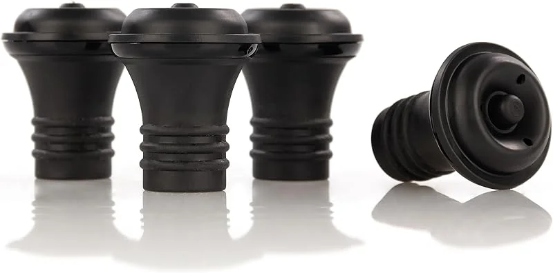 Visita la tienda de Qpractiko Tapones de vacío para vino, pack de 4 — Vino y mesa festiva