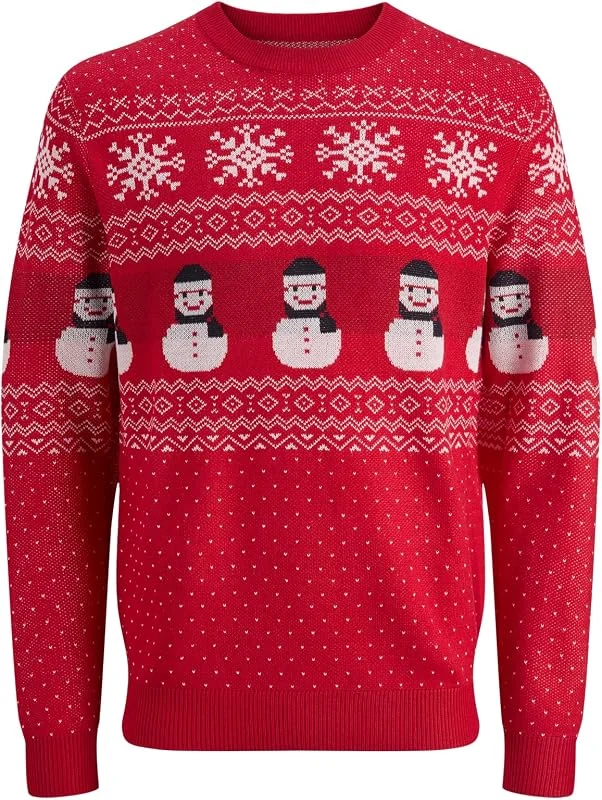 Visita la tienda de JACK & JONES JACK & JONES Jjxmas Andrew Knit Crew Neck para Hombre — Ropa Navidad
