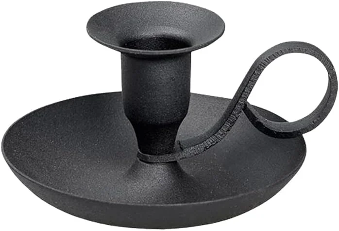 Visita la tienda de NKlaus NKlaus Candelero clásico de Hierro Negro Altura 5cm para Velas Ø2cm candelabro 10892 — Cena a la luz de velas