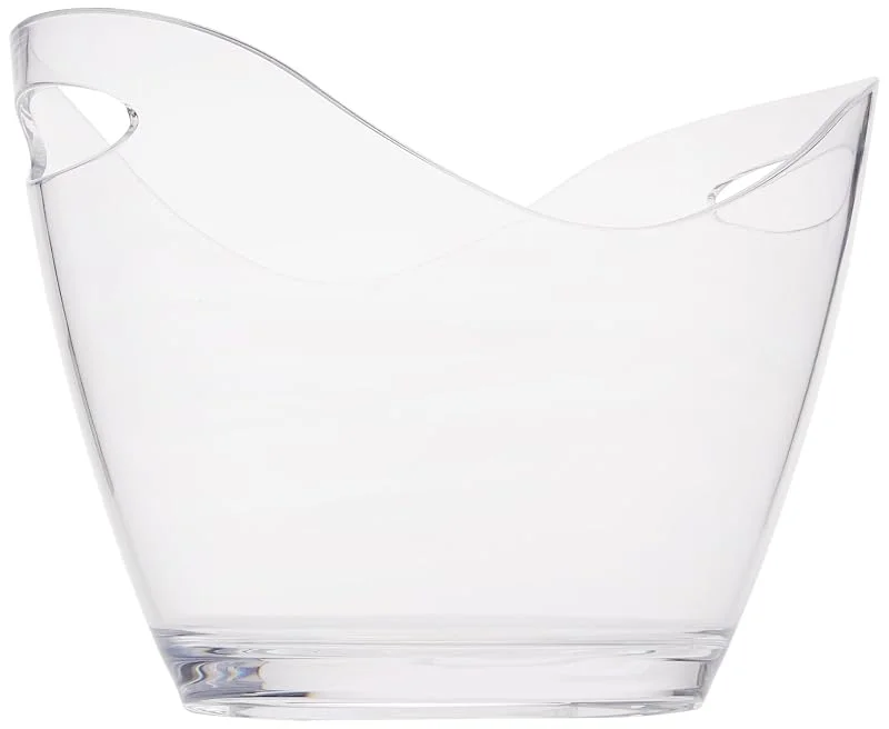Genware Cubitera para champán o vino Genware NEV-PCB-S, plástico, pequeña, transparente — Vino y mesa festiva
