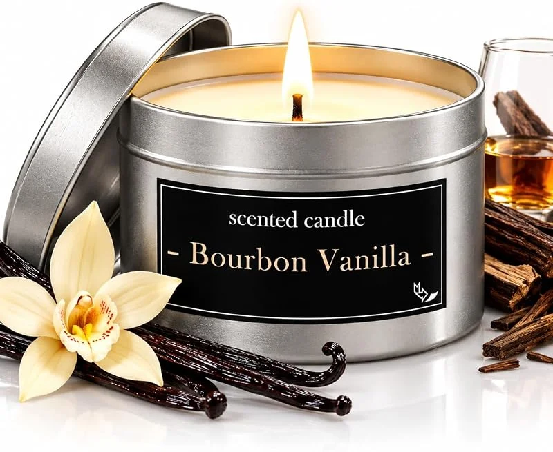 TrendandStylez Vela aromática premium fabricada en Alemania, 25 horas de combustión — Cena a la luz de velas