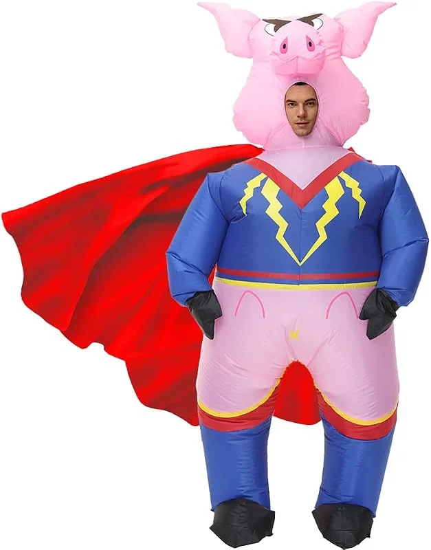 JASHKE Disfraces de Cerdo Hinchables Disfraz Hinchable Disfraz Inflable Adulto — Ropa Navidad