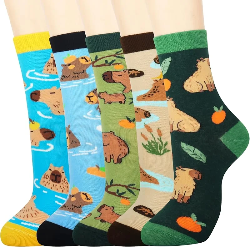 Visita la tienda de Jeasona Jeasona 5 Pares Calcetines Mujer Divertidos 35-42 Regalos Originales para Mujer Calcetines Divertidos de Animales Algodon Regalos Navidad Cumpleaños Reyes Novia, Esposa, Hija, Amiga, Madre — Decoracion Navidad