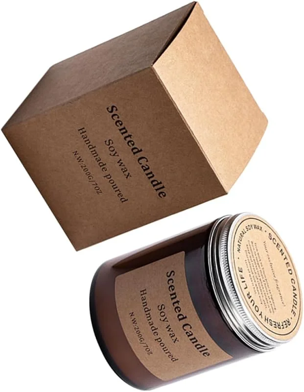 PRETYZOOM Vela Perfumada de Cera Natural 200g para Meditación y Hogar — Cena a la luz de velas