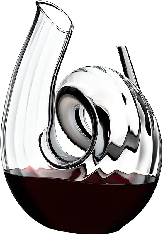 Riedel Decanters - Decantador rizado de cristal de 1, 4 l — Vino y mesa festiva