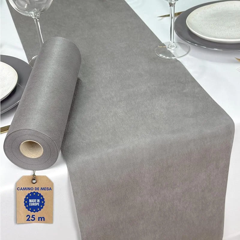 Visita la tienda de NATUARTE Camino de Mesa Gris, Rollo de Fieltro de 25 Metros x 30 centimetros, Decoracion de Mesa Navidad, Tela Decoracion Navidad, Cumpleaños, Tela Manualidades, Color Gris — Hogar y cocina