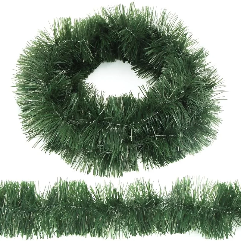 Bluelves Guirnalda Navidad, 10M Guirnaldas Navideña Artificiales, Guirnalda de Navidad Artificial Verde, Adornos Corona de Abeto para Manijas de Escaleras, Puertas y Ventanas Decoración de Navidad — Decoracion Navidad