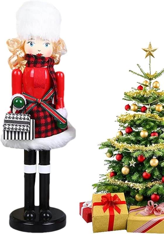 Generic Figuras de cascanueces de madera Adornos de exhibición de mesa Figuras — Decoracion Navidad