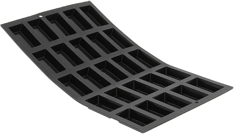 De Buyer, MOLDE SILICONA MOUL FLEX-175X30 CM-25 MINI FINANCIERS---1976.02 — Hogar y cocina