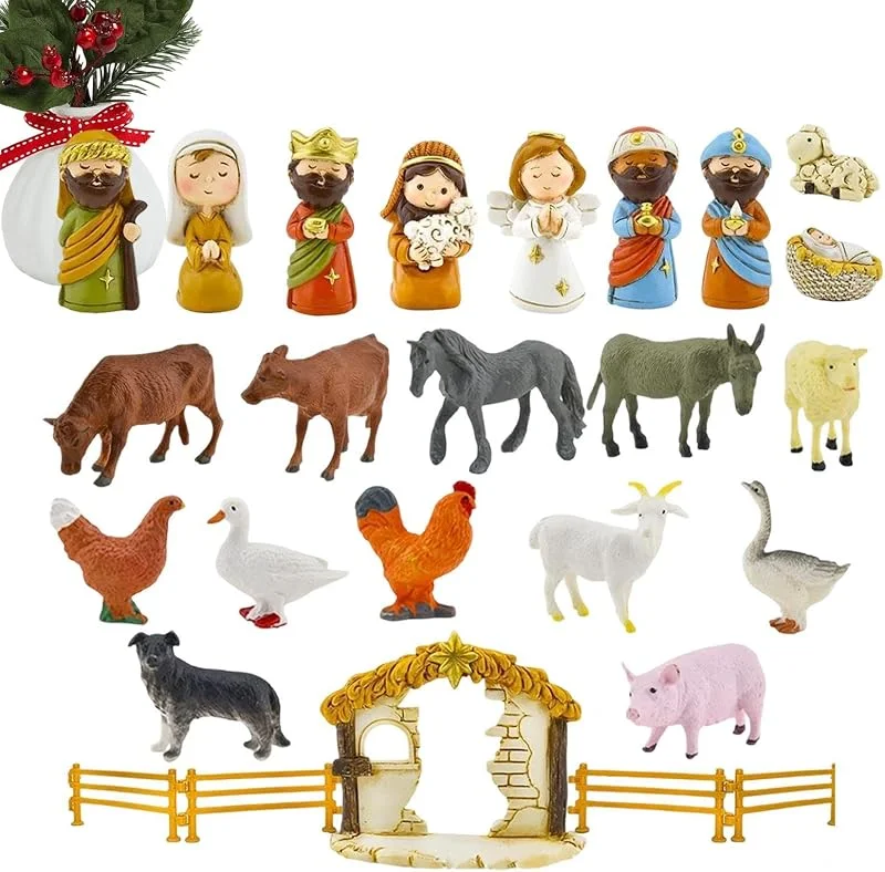 Genérico Calendario De Adviento 2025 Belen Religioso De Adviento — Decoracion Navidad