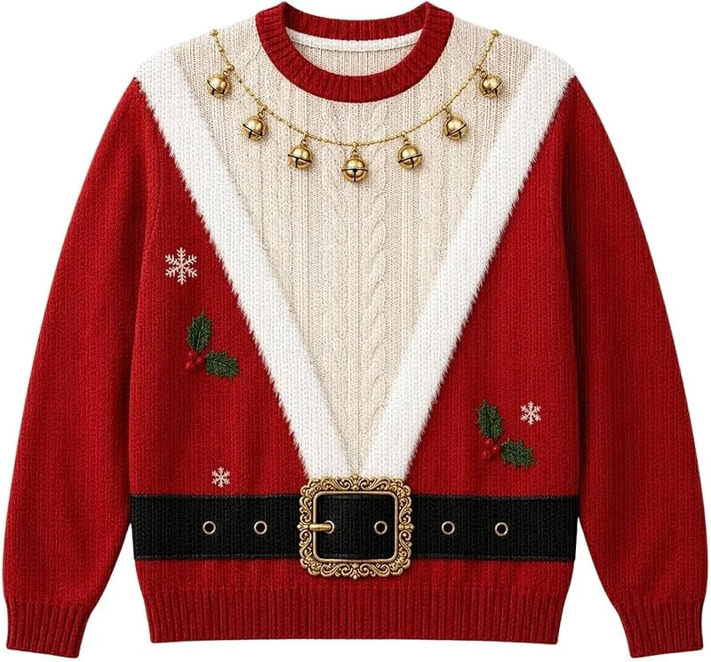 Generic Suéteres de Navidad para mujer, divertidos suéteres de Navidad con — Ropa Navidad
