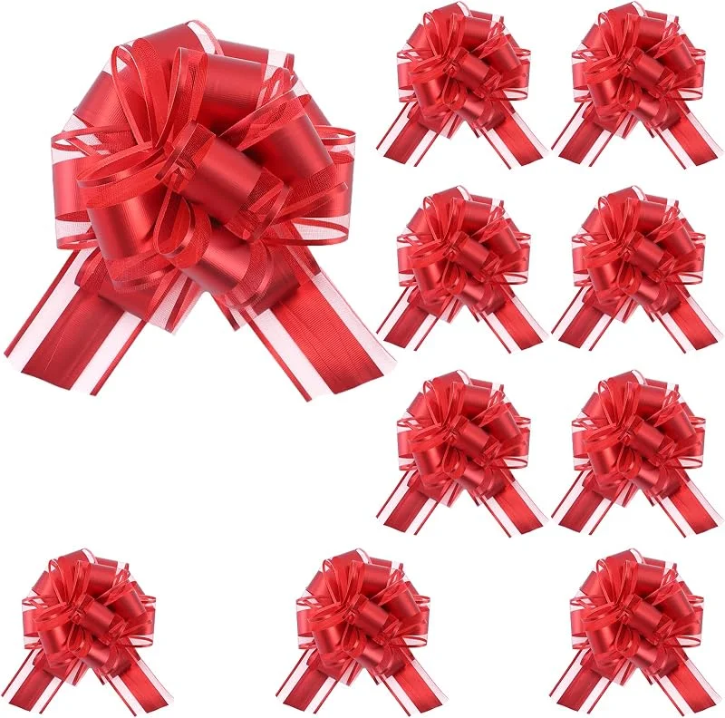 JYSNOW Lazos para Regalo 11 cm, Adornos para Envolver Regalos de Boda — Envoltorio regalo