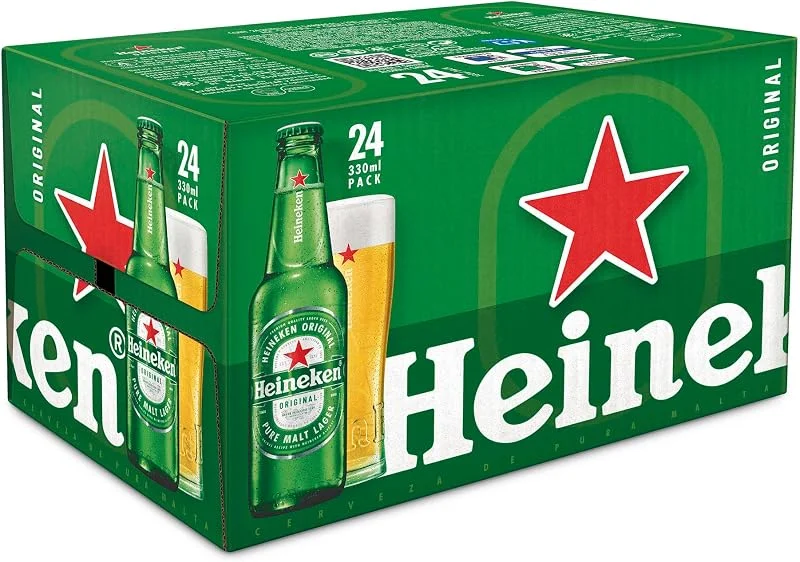 Visita la tienda de Heineken Heineken Cerveza Lager Pack Botella, 24 x 33cl — Vino y mesa festiva