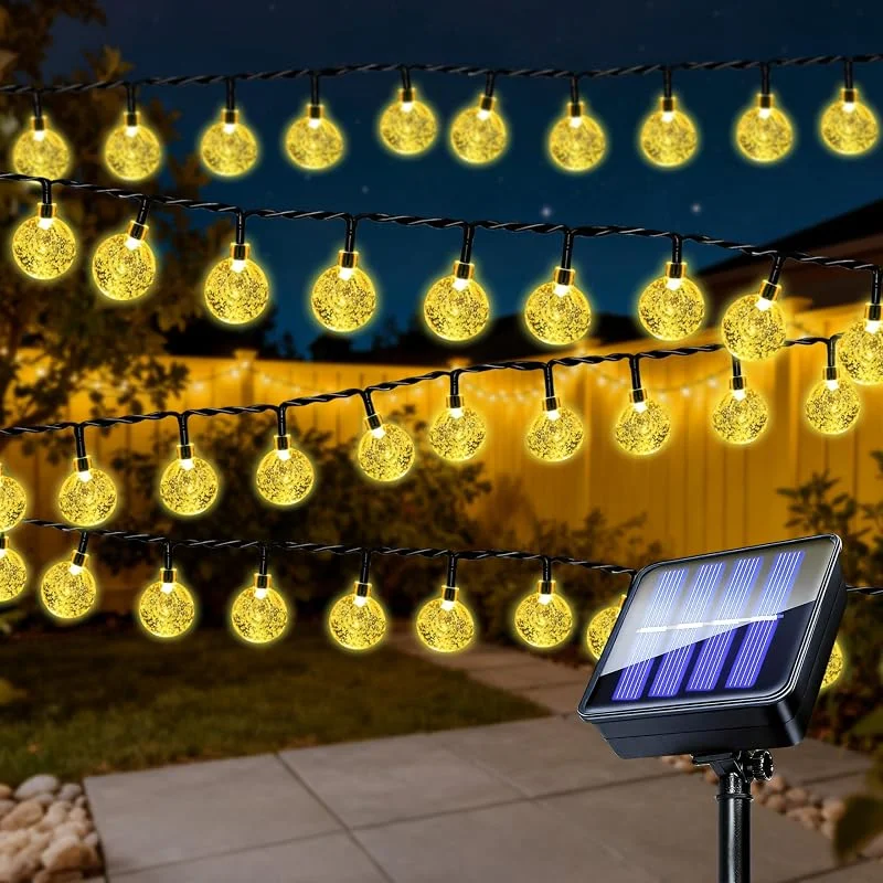 Visita la tienda de Xcdhemde Guirnaldas Luces Exterior Solar 12M 100LED, IP65 Impermeable — Luces Navidad
