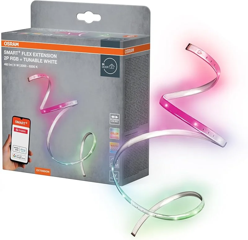 Visita la tienda de OSRAM OSRAM SMART+ Zigbee tiras LED flexibles 2P expandibles — Cena a la luz de velas