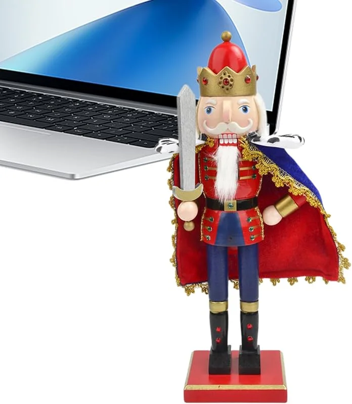 Générique Figuras De Cascanueces Navideños Soldado Cascanueces De Madera Para Mesa — Decoracion Navidad