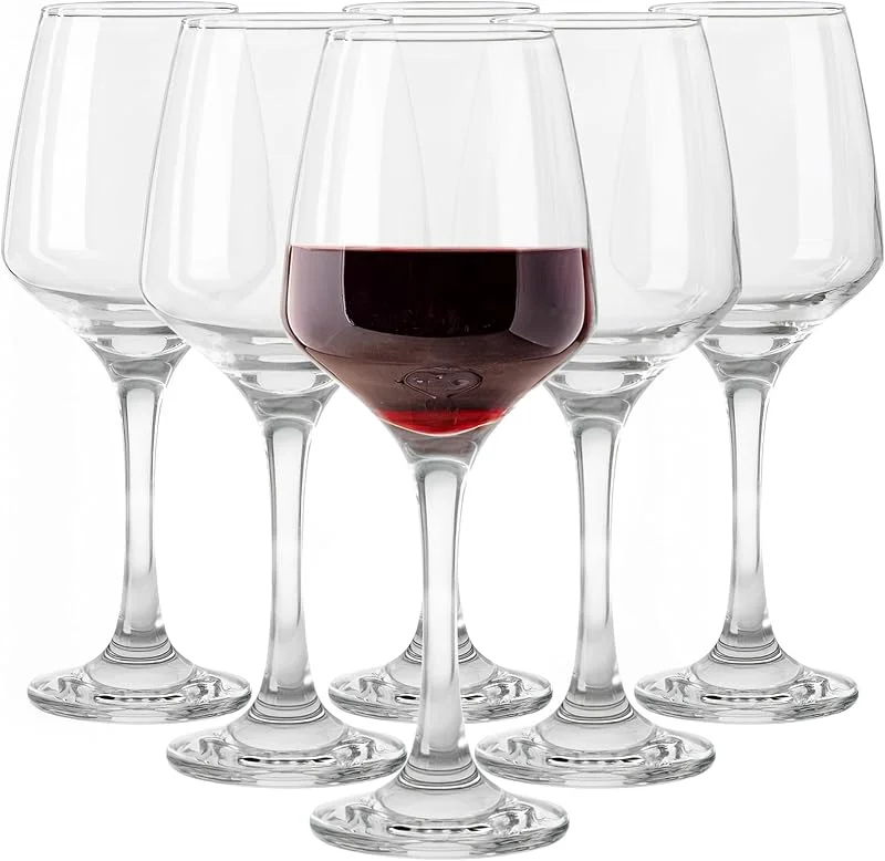 Visita la tienda de Glasmark KROSNO 1992 Glasmark KROSNO 1992 Copas para Vino Tinto Vasos Vidrio para Vino Blanco Cristal para Vino 6 Piezas Set Lavavajillas Transparente 6x300 ml — Vino y mesa festiva