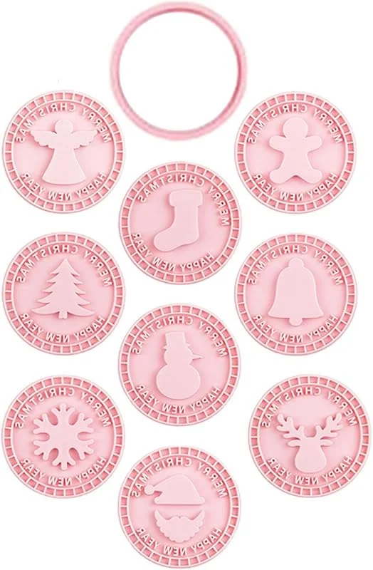 Genérico Sello de Galletas Navidad 3D Antiadherente Reutilizable Navideño — Hogar y cocina