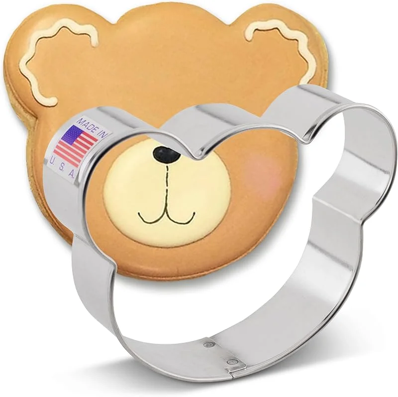 Visita la tienda de Ann Clark Cookie Cutters Ann Clark Cookie Cutters Cortador de galletas cara de oso - 8, 9 cm — Hogar y cocina