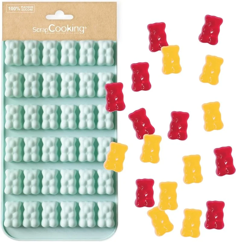 ScrapCooking 6733 - Molde de silicona para repostería (apto para horno y congelador), color verde — Hogar y cocina