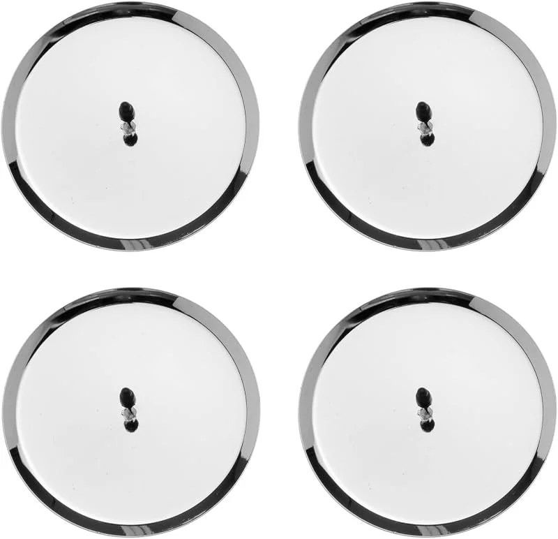 GLOREX Soporte para Velas, 8 cm, 4 Unidades — Cena a la luz de velas