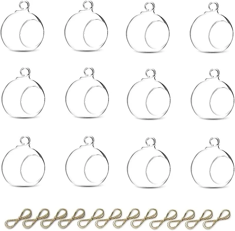 Visita la tienda de Nuptio NUPTIO Colgantes Candelabros Vidrio Mini : 12 Piezas 6cm para Luz Té — Adviento y mesa