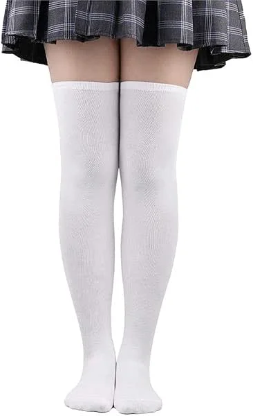 FGFD&OU Calcetines Hasta la Rodilla Mujer Calcetines Altos de Muslo Calcetines Largos Casual Térmicos Medias de Botas Largas para Niña Calcetines Navideños — Ropa Navidad