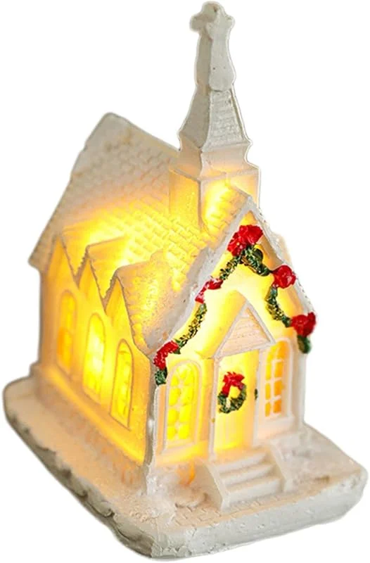 Generic Casas De Pueblo Navideño Edificio Coleccionable Exhibición Decoración Hogar — Decoracion Navidad