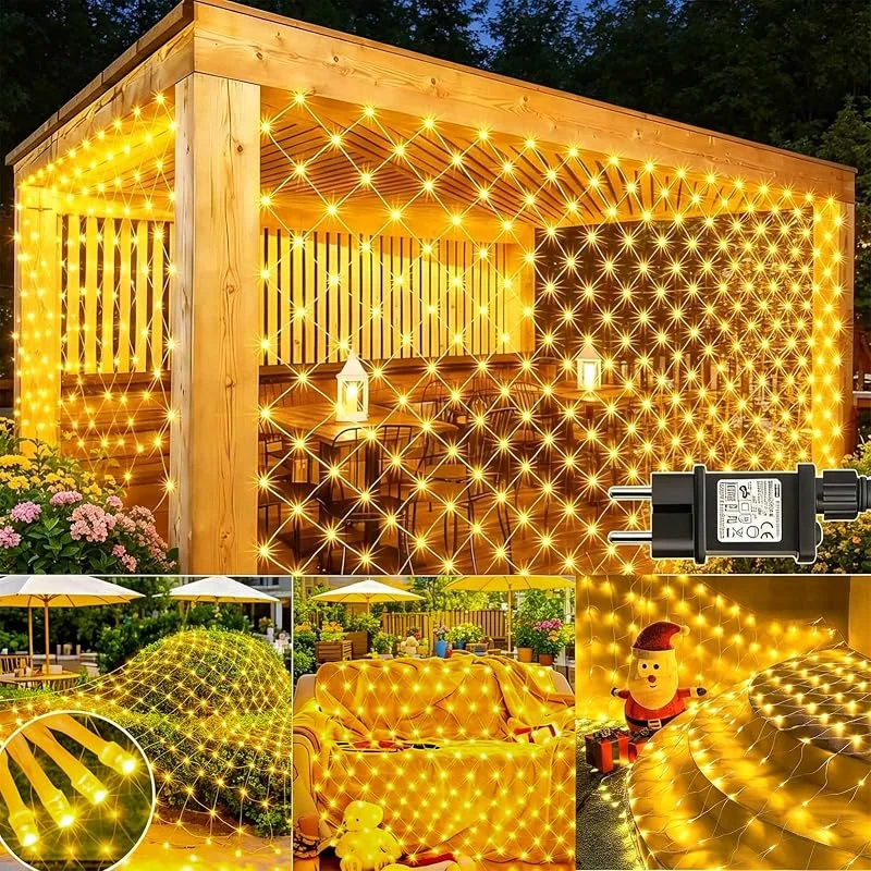 Visita la tienda de Joycome Joycome Red de Luces Led Navidad Exterior 3x2m 200 LED Luces Navidad