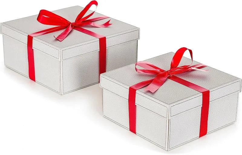 Visita la tienda de Lavatelli Lavatelli Juego 2 Cajas de Regalo Cartón con Tapa, Papel y Cinta — Envoltorio regalo