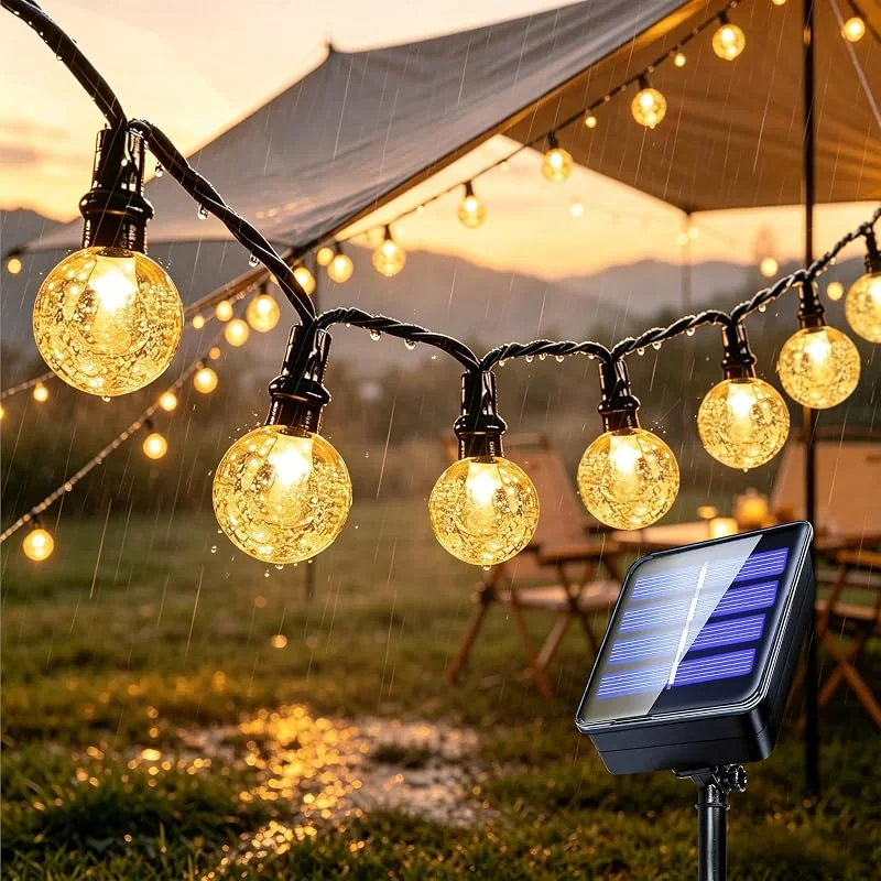 Visita la tienda de Xcdhemde Guirnaldas Luces Exterior Solar 7m 50LED, Guirnalda Luces 8 Modos — Luces Navidad