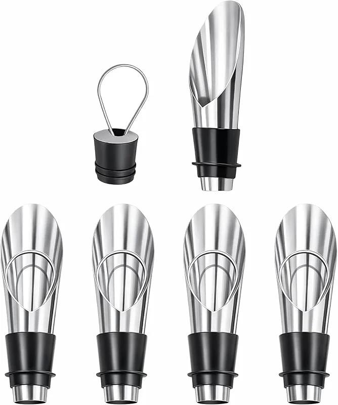 YAOYYG 5 Piezas Vertedores De Acero Inoxidable para Verter Vino — Vino y mesa festiva