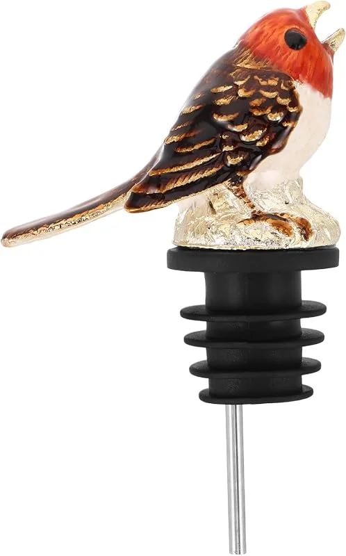 PRETYZOOM Vertedor de Pájaro de Aleación Plata para Botellas de Vino y Licor — Vino y mesa festiva