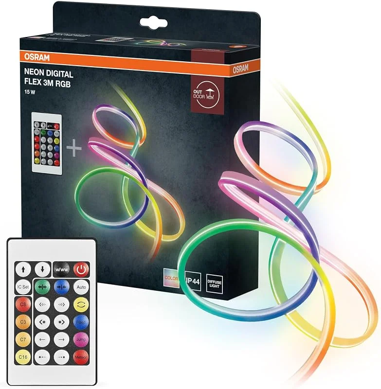 Visita la tienda de OSRAM OSRAM Neon Digital Flex Tiras LED exterior 3M RGB+RC — Luces Navidad