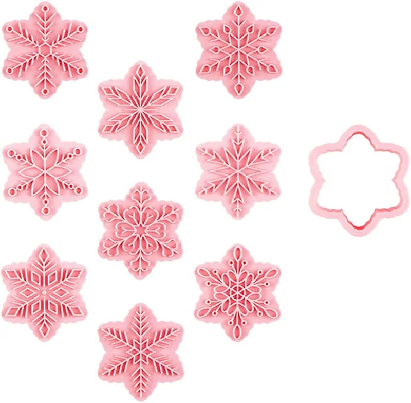 BSITSSS 9 Piezas Moldes Galletas Navidad, Cortadores de Galletas Navidad Molde Galletas Cortador Galletas Cortadores de Galletas Kit Reposteria, Plástico Reutilizable Moldes(Navidad-B) — Hogar y cocina