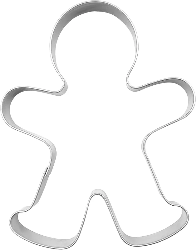 BekkiB - Cortador de galletas "Gingerbread Man, Boy" - Aprox. 9 cm, Cortador de galletas de acero inoxidable para hornear pan de jengibre y galletas, apto para lavavajillas - 92 — Hogar y cocina