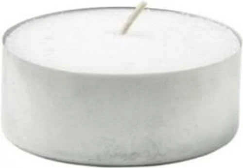 Hillfield 48 velas de té blancas, 10 horas de duración, parafina — Cena a la luz de velas