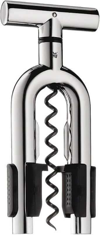 WMF Vino - Sacacorchos 16cm, Abridor de Botellas de Vino con Tornillo en Espiral de Acero Inoxidable Cromargan Pulido con Ajustador — Vino y mesa festiva