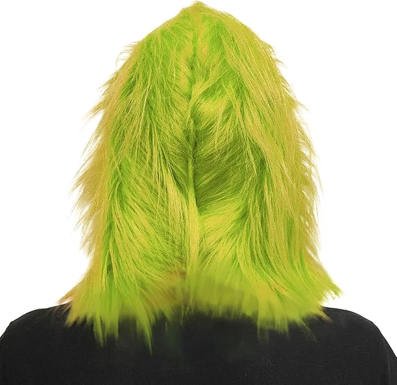 AEGNVED Máscara de Navidad para Adultos, Mask Disfraz de Papá Noel Verde — Ropa Navidad