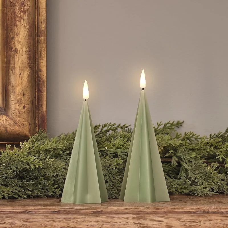 Visita la tienda de Lights4fun Lights4fun TruGlow® - Juego de 2 velas LED para árbol de Navidad — Luces Navidad