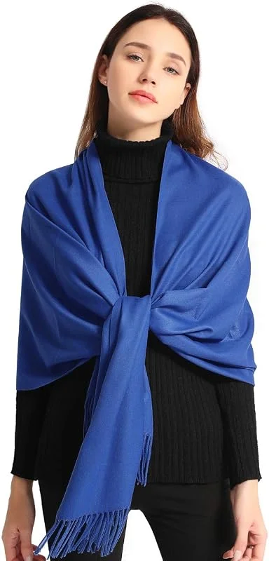 EASE LEAP Pashmina Regalo Boda Invitados Bufanda De Invierno Para Mujer Chal Fiesta Suave Grueso para Mujeres Estolas 200X70cm — Ropa Navidad