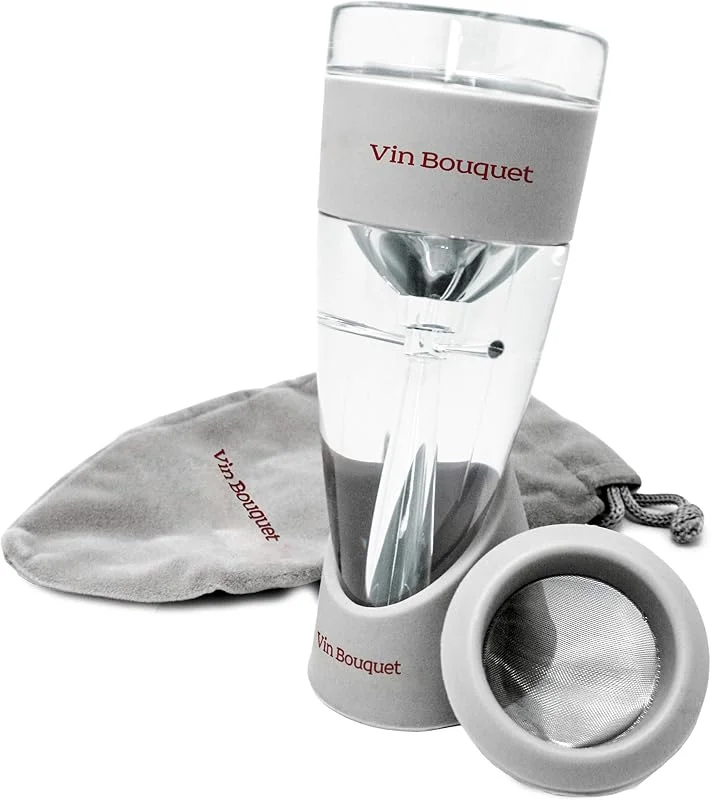 Visita la tienda de VB VIN BOUQUET Vin Bouquet FIA 002 - Aireador de Vino, Aireación Instantánea Vin, Aireador, Base, Filtro y Bolsa en Terciopelo — Vino y mesa festiva