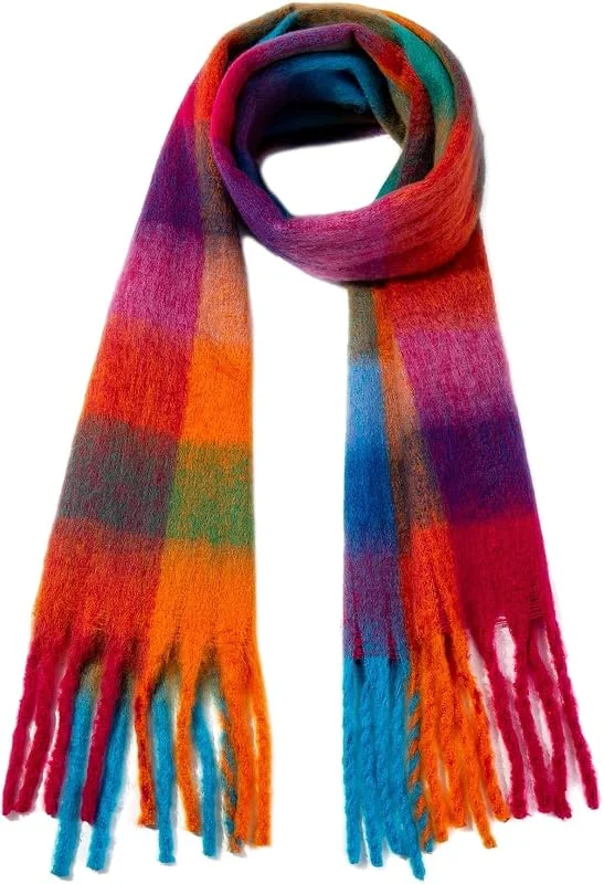 XINNE Bufanda de Mujer Invierno Otoño Manta Cálida Bufandas Chal Envolvente — Ropa Navidad