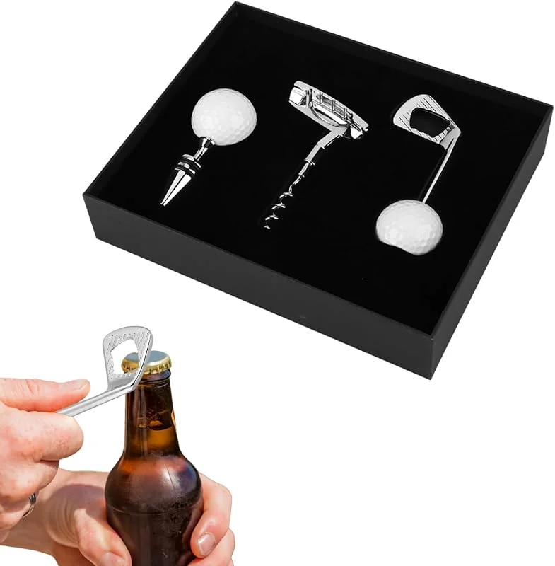 Visita la tienda de DEWIN DEWIN Botella de Vino en Forma de Golf Abridor, Juego de Abridores de Vino Sacacorchos en Forma de Golf para Herramientas de Barra de Abridor de Corcho — Vino y mesa festiva