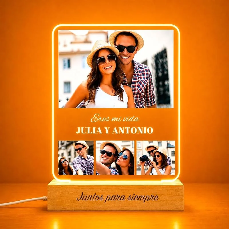 Visita la tienda de Transparent Gift Transparent Gift Lámpara Personalizada con Fotos Collage y Textos. Lámparas Personalizadas Luz LED. Regalos Originales para Parejas, Amigos y Familia. Regalos Personalizados Cumpleaños, San Valentín — Cena a la luz de velas