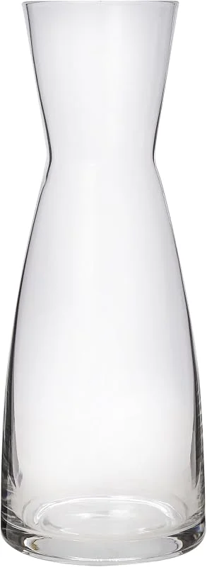 Bormioli Rocco Ypsilon - Jarra de vino elegante de vidrio transparente para agua, jugo, leche, café, té helado, dispensador de boca ancha para restaurantes y uso doméstico, fabricado en Italia 36 — Vino y mesa festiva